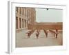 Drill in Playground, Alma Boys School, Bermondsey, London, 1908-null-Framed Photographic Print