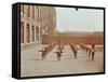 Drill in Playground, Alma Boys School, Bermondsey, London, 1908-null-Framed Stretched Canvas