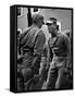 Drill Instructor Chewing Out a Recruit He Hopes to Turn Into a Marine at Training Camp-Mark Kauffman-Framed Stretched Canvas