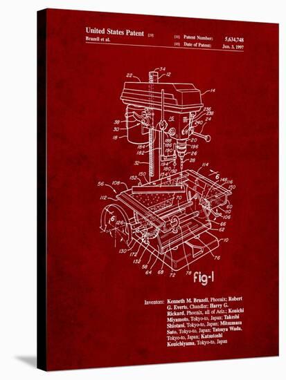 Drill Press Patent-Cole Borders-Stretched Canvas