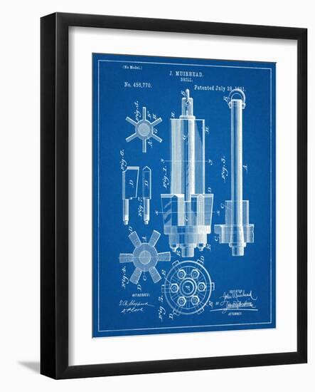 Drill Tool Patent-null-Framed Art Print