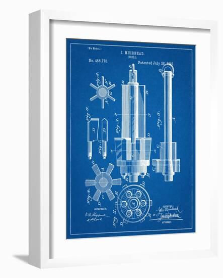 Drill Tool Patent-null-Framed Art Print