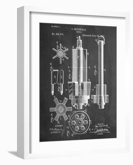 Drill Tool Patent-null-Framed Art Print