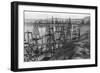 Drilling for Oil Along the Coast of Summerland, California-null-Framed Photographic Print