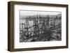 Drilling for Oil Along the Coast of Summerland, California-null-Framed Photographic Print