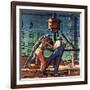 "Drilling for Oil," November 9, 1946-Mead Schaeffer-Framed Giclee Print