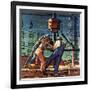 "Drilling for Oil," November 9, 1946-Mead Schaeffer-Framed Giclee Print