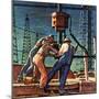 "Drilling for Oil," November 9, 1946-Mead Schaeffer-Mounted Premium Giclee Print