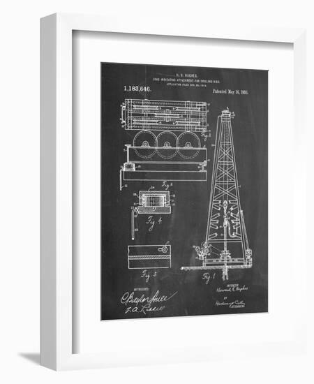 Drilling Rig Patent-null-Framed Art Print