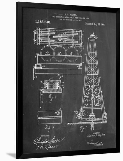 Drilling Rig Patent-null-Framed Art Print