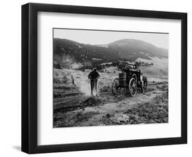 Drilling Rock, Montana, 1916-Asahel Curtis-Framed Premium Giclee Print