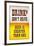 Drink Don't Drive Beer Humor Print Poster-null-Framed Poster