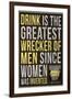 Drink is the Greatest Wrecker of Men Quote-null-Framed Art Print