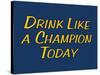 Drink Like A Champion Today-null-Stretched Canvas