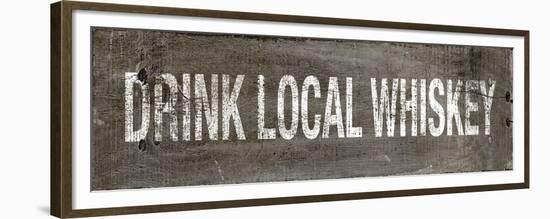 Drink Local Whiskey-null-Framed Premium Giclee Print