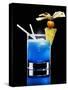 Drink Made with Blue Curaçao-Walter Pfisterer-Stretched Canvas