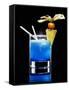 Drink Made with Blue Curaçao-Walter Pfisterer-Framed Stretched Canvas