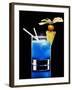 Drink Made with Blue Curaçao-Walter Pfisterer-Framed Premium Photographic Print