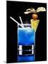 Drink Made with Blue Curaçao-Walter Pfisterer-Mounted Premium Photographic Print