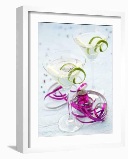 Drink Made with Vermouth and Gin-null-Framed Photographic Print