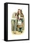 "Drink Me" Alice in Wonderland by John Tenniel-Piddix-Framed Stretched Canvas