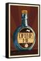 Drink Me Bottle-Lantern Press-Framed Stretched Canvas