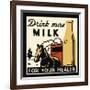 Drink More Milk for Your Health-null-Framed Giclee Print