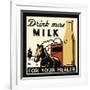 Drink More Milk for Your Health-null-Framed Giclee Print