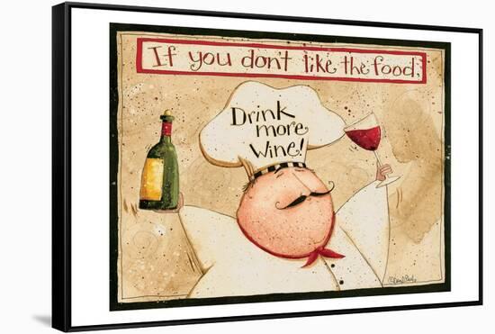 Drink More Wine-Dan Dipaolo-Framed Stretched Canvas