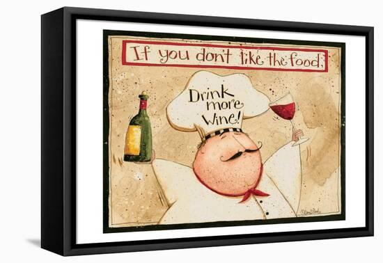 Drink More Wine-Dan Dipaolo-Framed Stretched Canvas