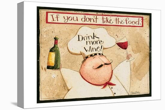 Drink More Wine-Dan Dipaolo-Stretched Canvas