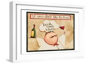 Drink More Wine-Dan Dipaolo-Framed Art Print