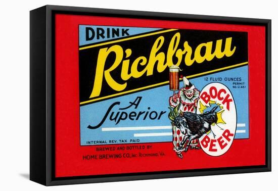 Drink Richbrau Bock Beer-null-Framed Stretched Canvas