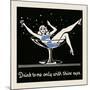 Drink to me only with thine eyes-Retro Series-Mounted Art Print