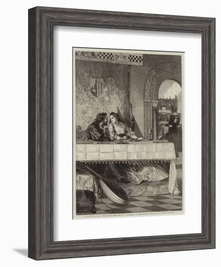 Drink to Me Only with Thine Eyes-Philip Hermogenes Calderon-Framed Giclee Print