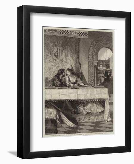 Drink to Me Only with Thine Eyes-Philip Hermogenes Calderon-Framed Giclee Print