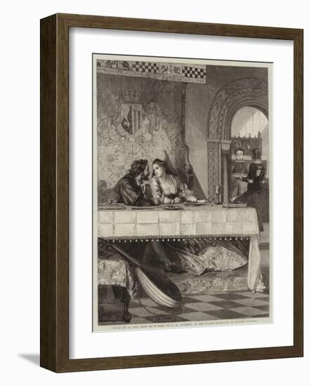 Drink to Me Only with Thine Eyes-Philip Hermogenes Calderon-Framed Giclee Print