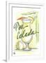 Drink up...Pina Colada-Jay Throckmorton-Framed Art Print