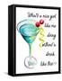 Drink Up-Patricia Pinto-Framed Stretched Canvas