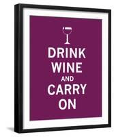 Drink Wine and Carry On-The Vintage Collection-Framed Giclee Print