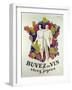 Drink Wine, Live Joyfully', Poster Promoting Wine, 1933-Leonetto Cappiello-Framed Giclee Print