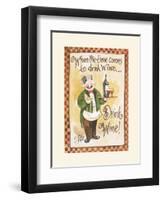 Drink Wine-Jerrianne VanDyk-Framed Art Print