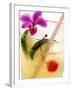 Drink with Lime, Ice, Cocktail Cherry and Orchid-Foodcollection-Framed Photographic Print