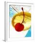 Drink with Slice of Lemon and Cocktail Cherry (Detail)-Foodcollection-Framed Photographic Print