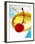 Drink with Slice of Lemon and Cocktail Cherry (Detail)-Foodcollection-Framed Photographic Print