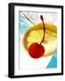 Drink with Slice of Lemon and Cocktail Cherry (Detail)-Foodcollection-Framed Photographic Print