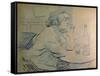 Drinker or a Hangover (French Painter Suzanne Valadon)-Henri de Toulouse-Lautrec-Framed Stretched Canvas