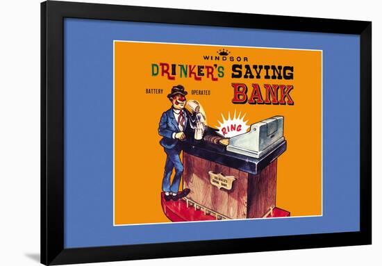 Drinker Savings Bank-null-Framed Art Print