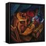 Drinker-Umberto Boccioni-Framed Stretched Canvas