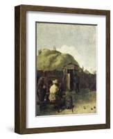 Drinkers at Table-Adriaen Brouwer-Framed Giclee Print
